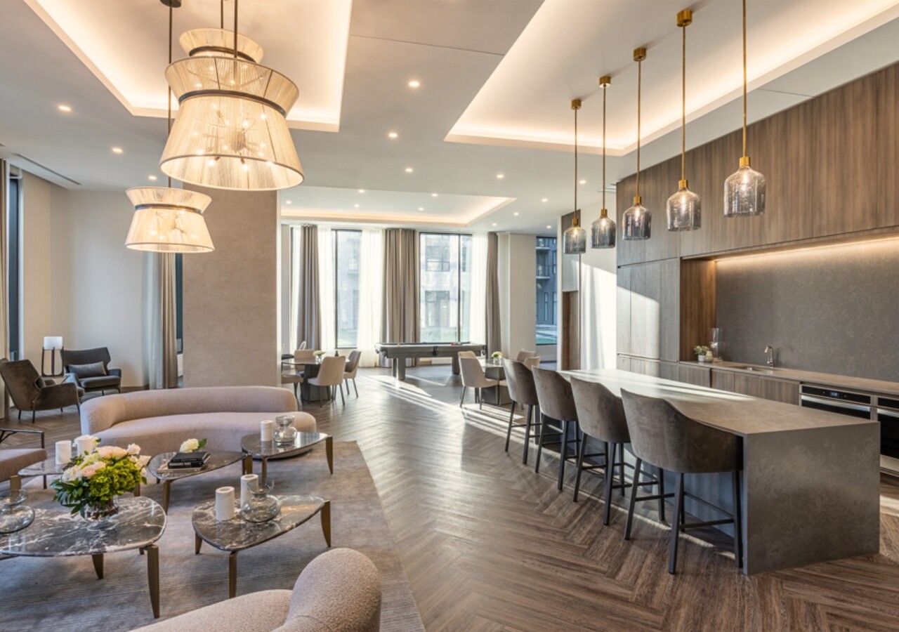 Carlyle condos locatifs bistro-bar commun
