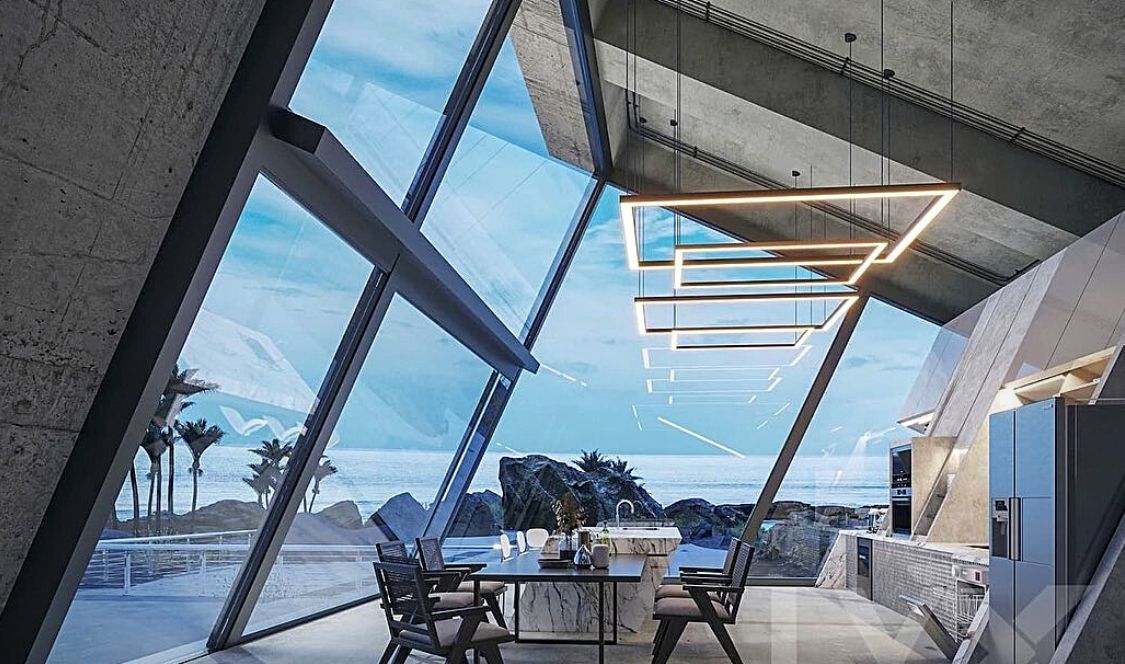 Brutalist House cuisine