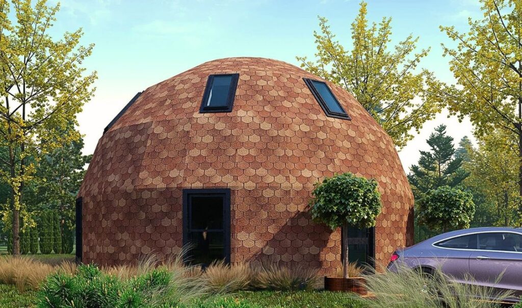 Maisons Amazon en forme de dôme