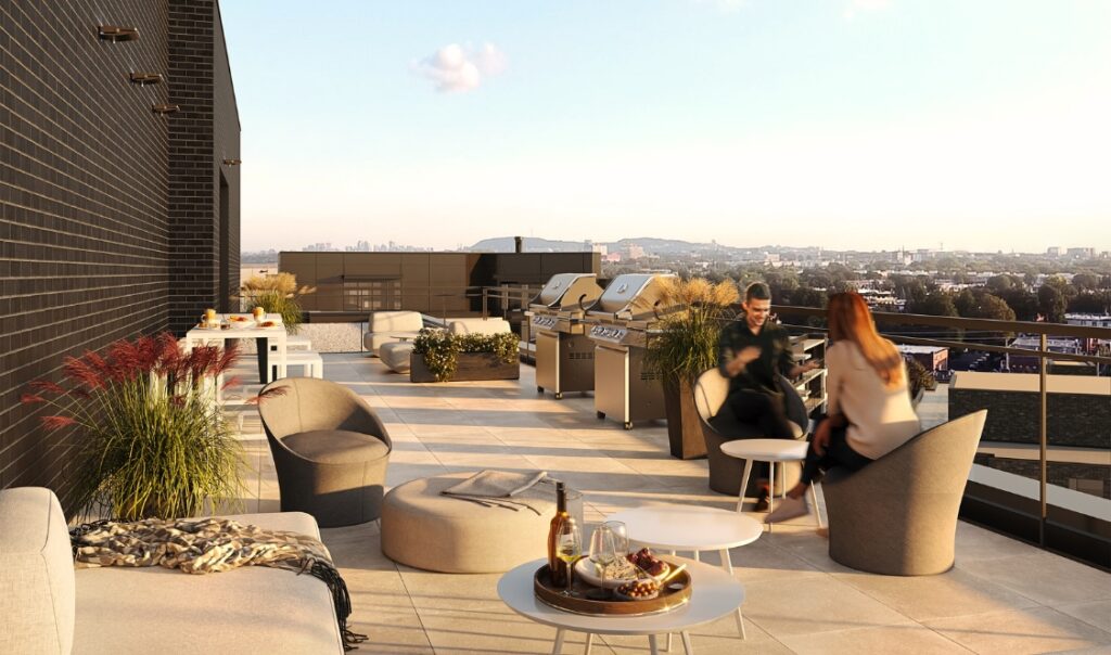 Città Montréal terrasse avec vue imprenable sur la ville