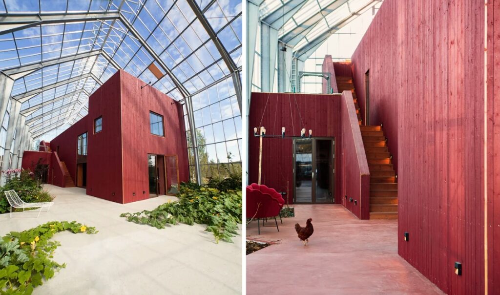 Une maison de rêve dans une serre
