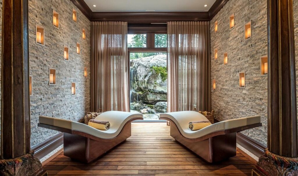 Salle de massage du Château de Mario Lemieux