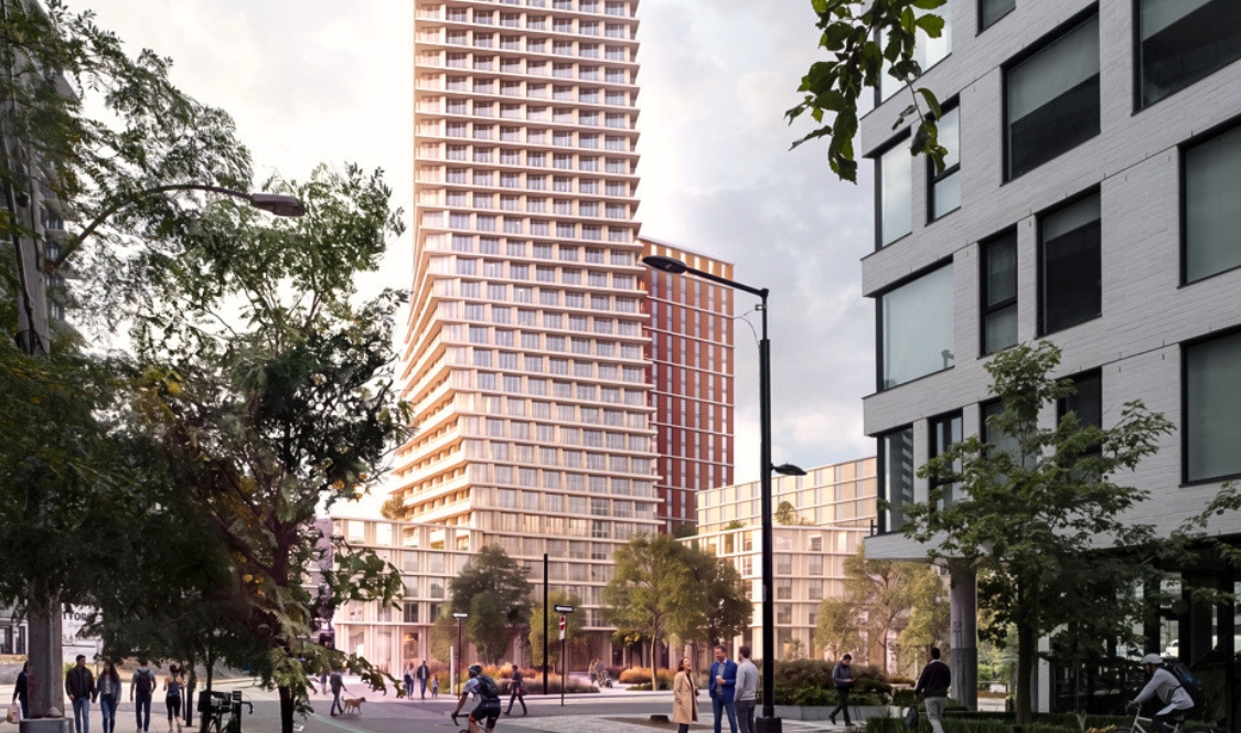 Une tour torsadée de 32 étages pourrait voir le jour à Griffintown