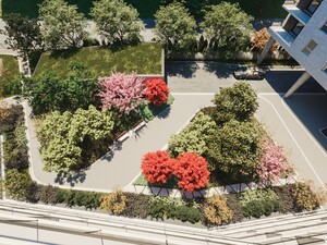 Citizia rental condos with outdoor courtyard
