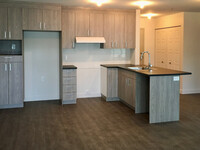 Kitchen with the dining room in background