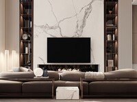 Équinoxe Lévesque Ouest fireplace