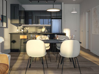 Will + Rich espace salle a diner et cuisine