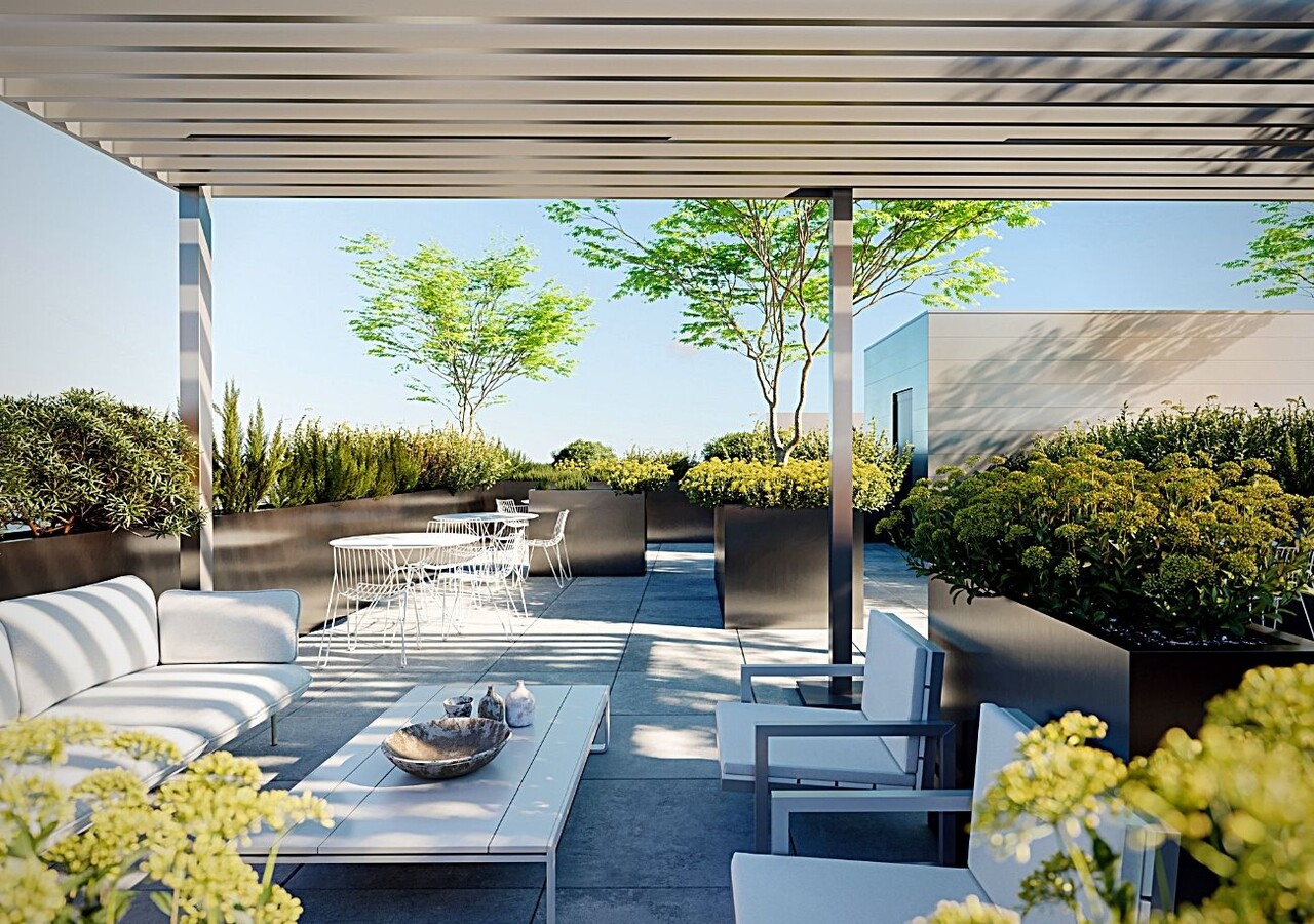 Large roof terrace