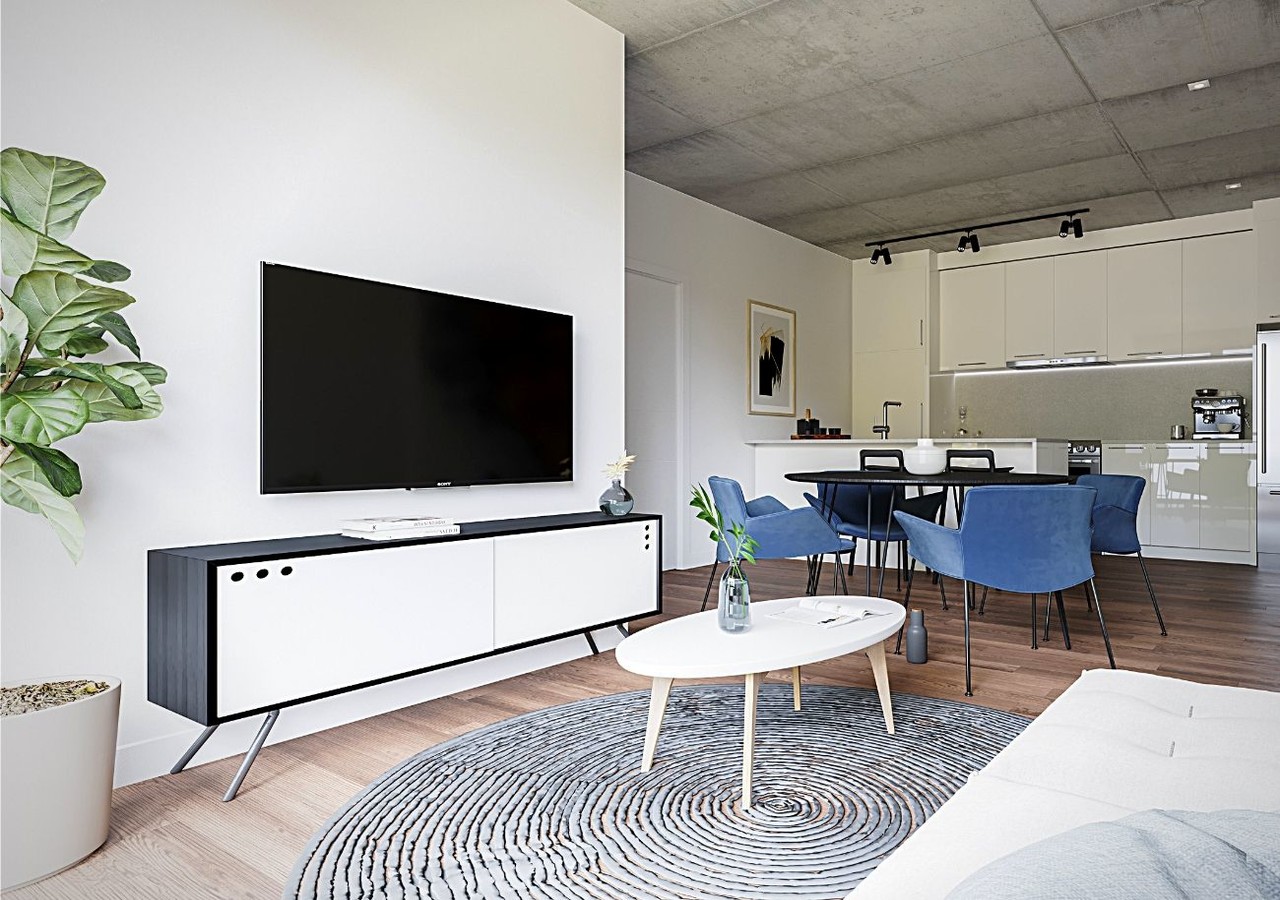 Livingroom of a NUBERRI unit