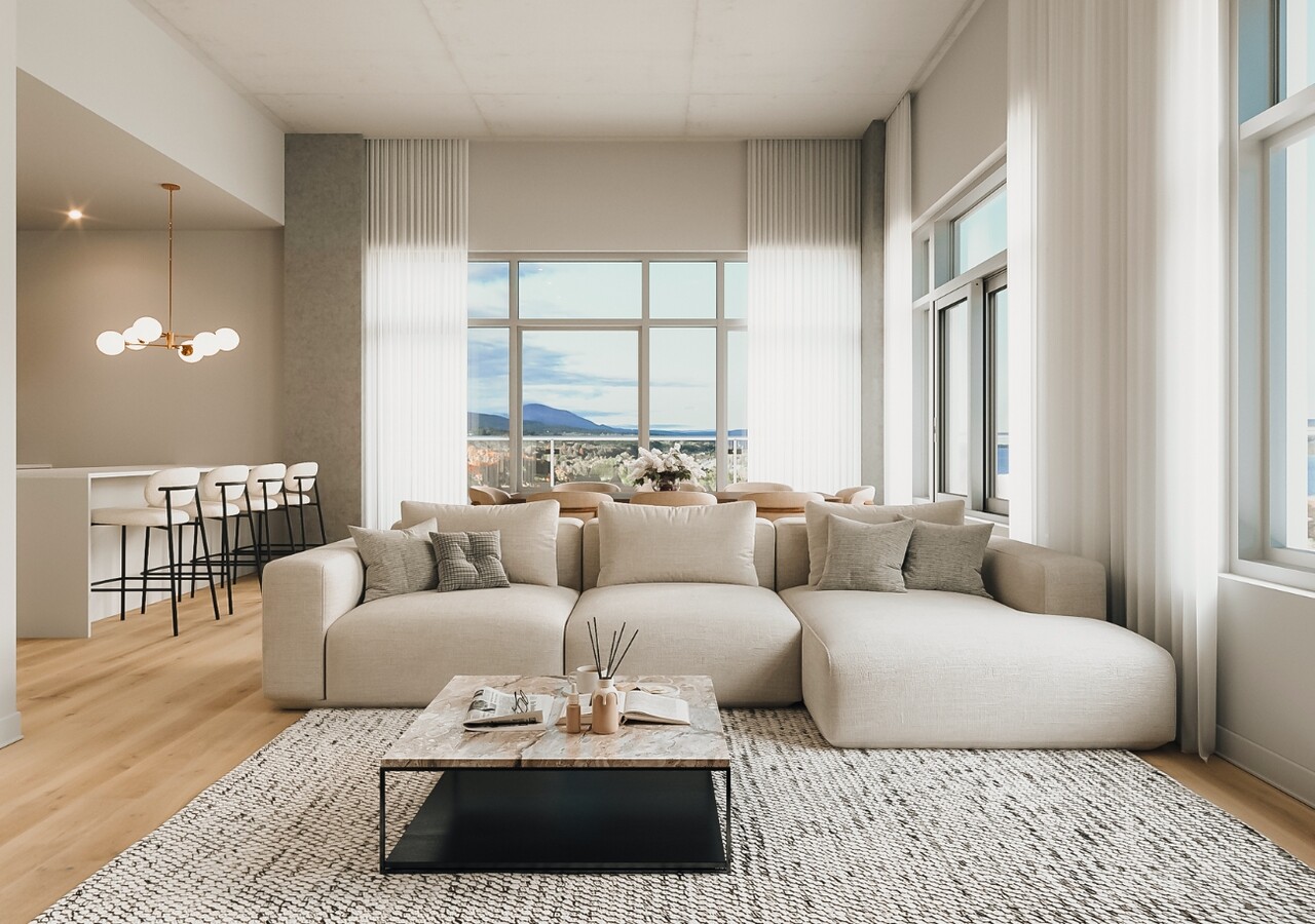Altera living room 3-bedroom units