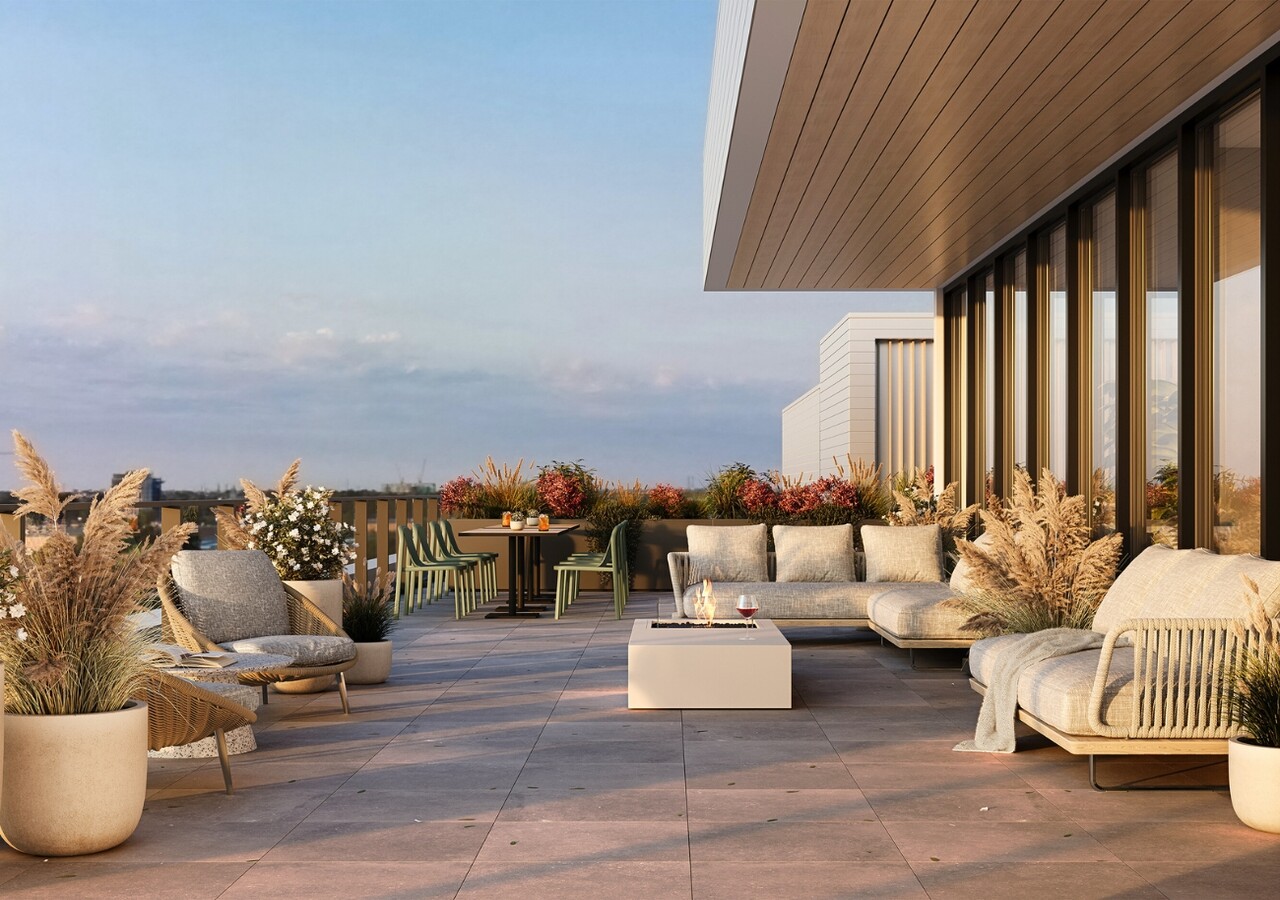 Canoë Condos rooftop terrace