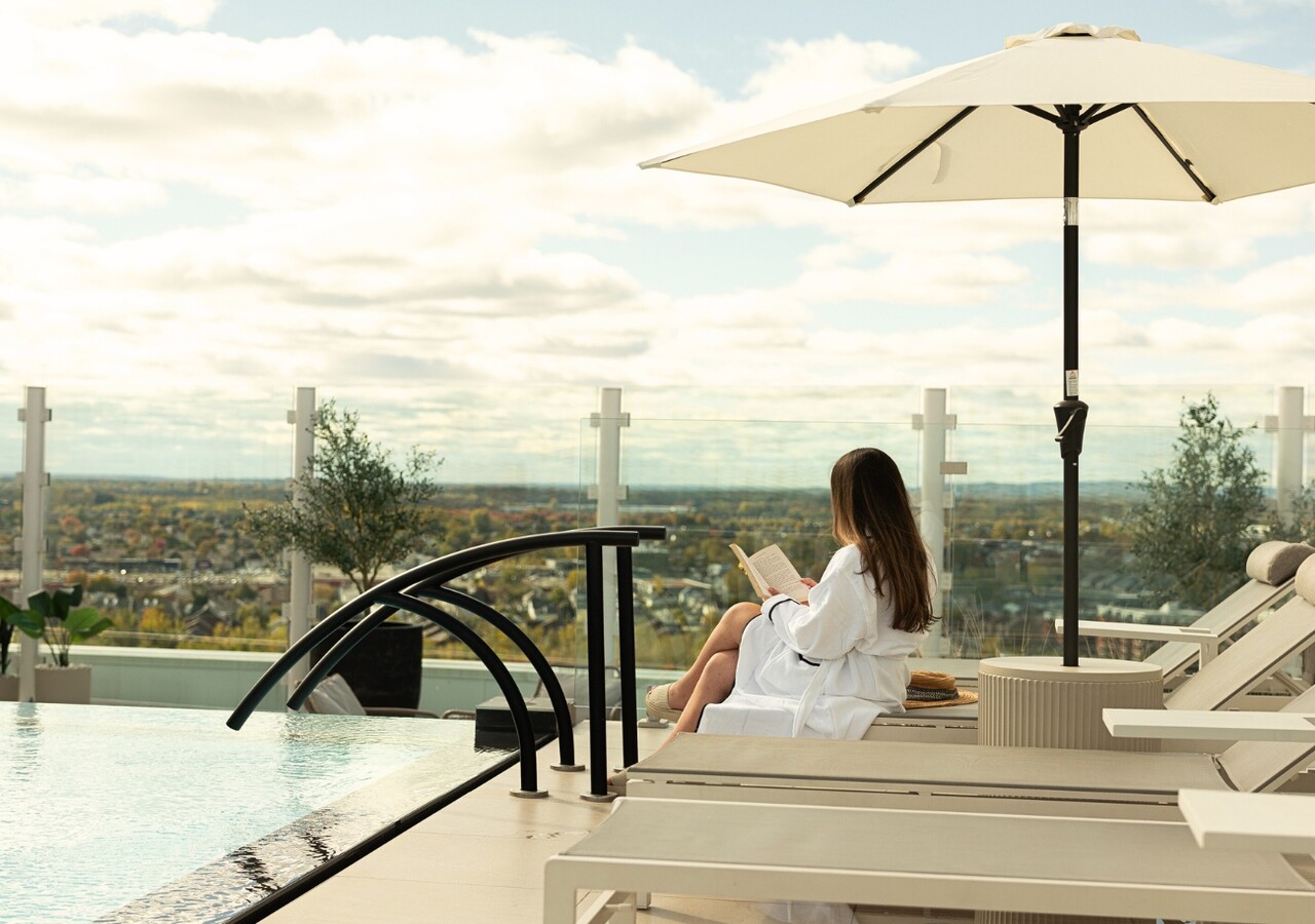 Central Parc Laval rooftop terrace with pool