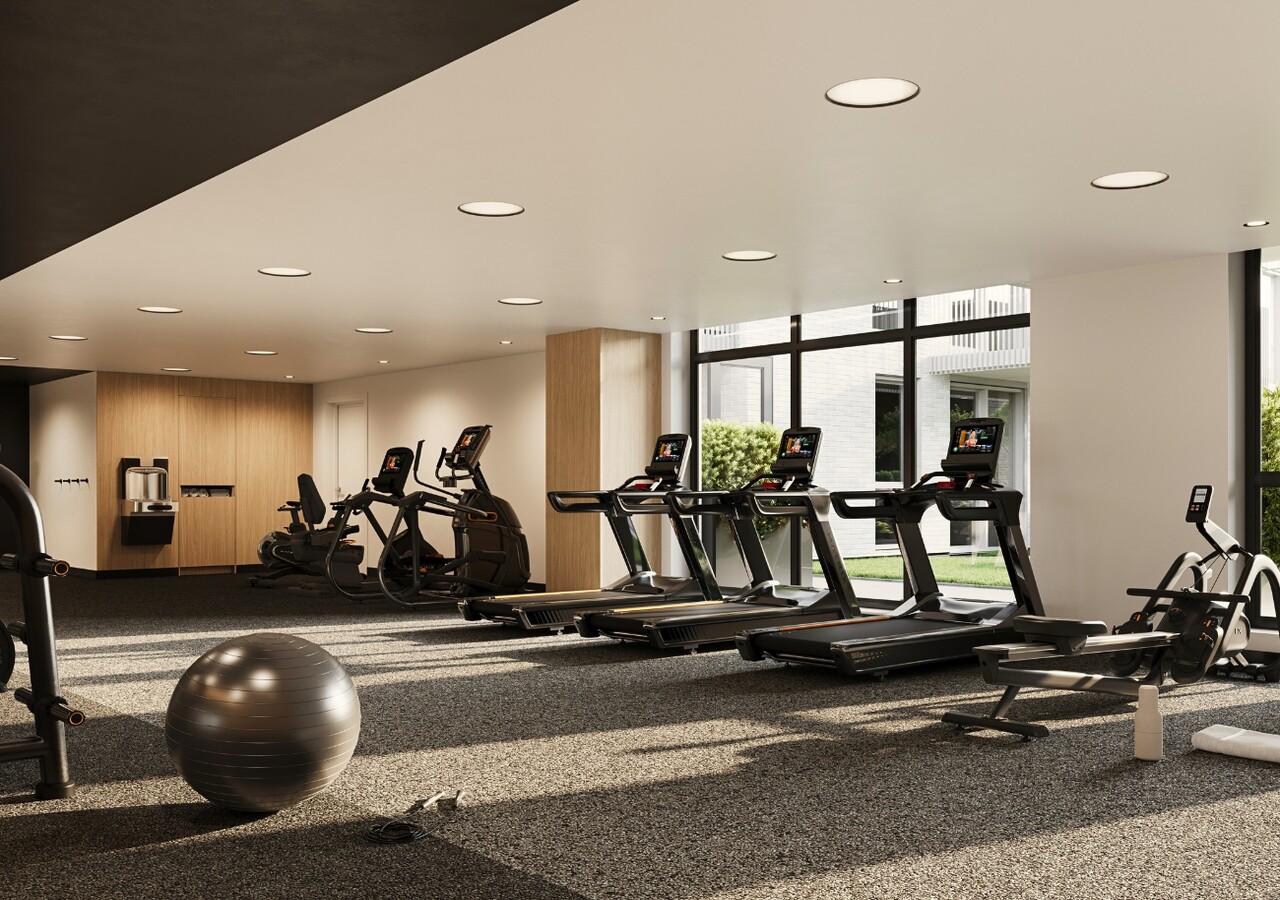 Champlain rental condos gym