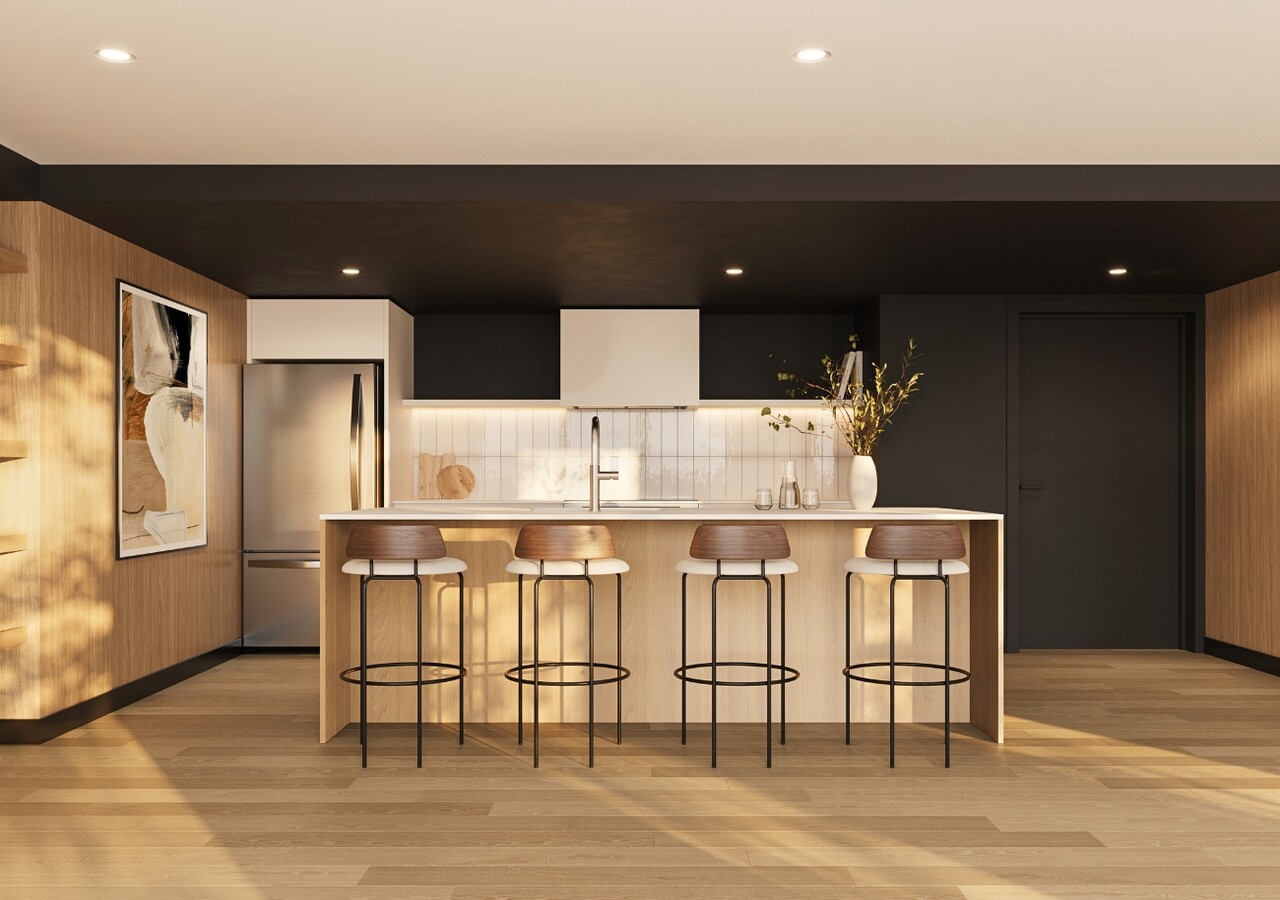 Champlain rental condos kitchen