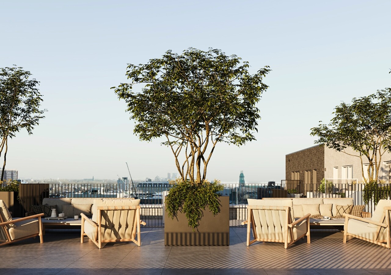 Champlain rental condos rooftop terrace