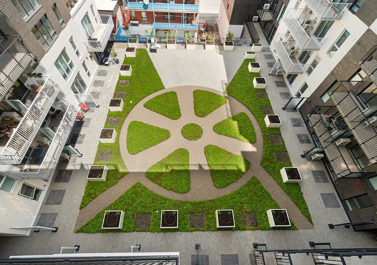 Champlain interior courtyard