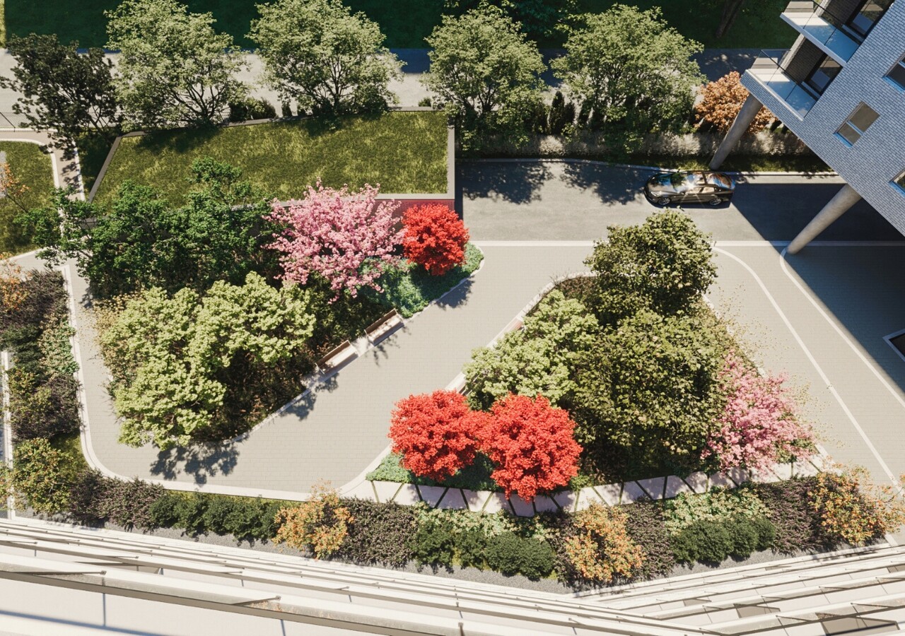 Citizia rental condos with outdoor courtyard