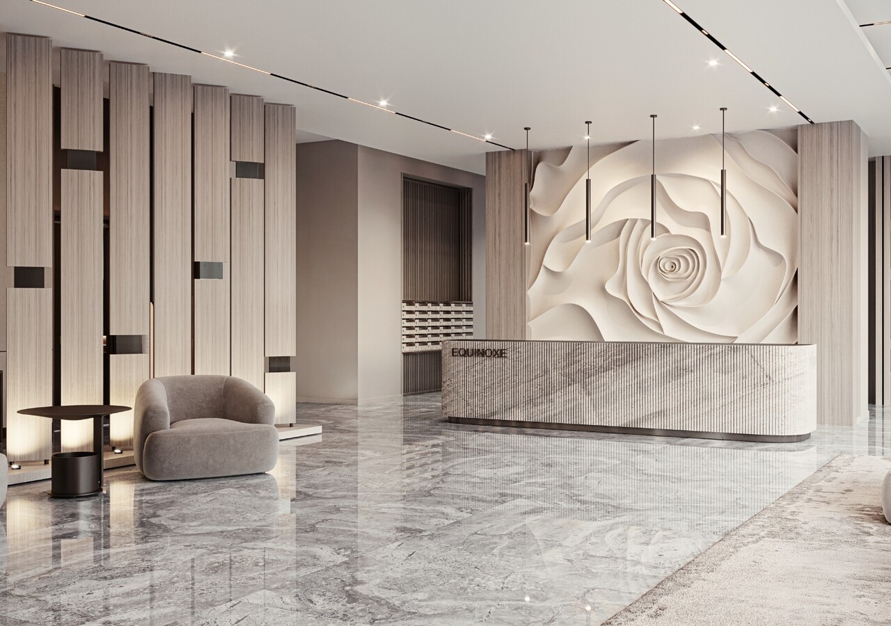 Équinoxe Lévesque Ouest reception lobby