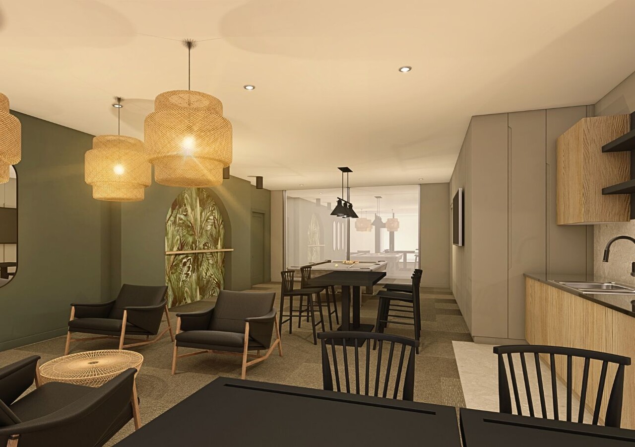 Espace Naturia lounge with pool table