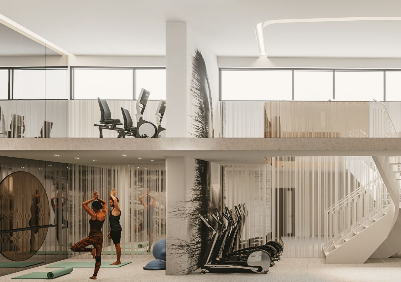Imperia Condominiums gym with yoga room