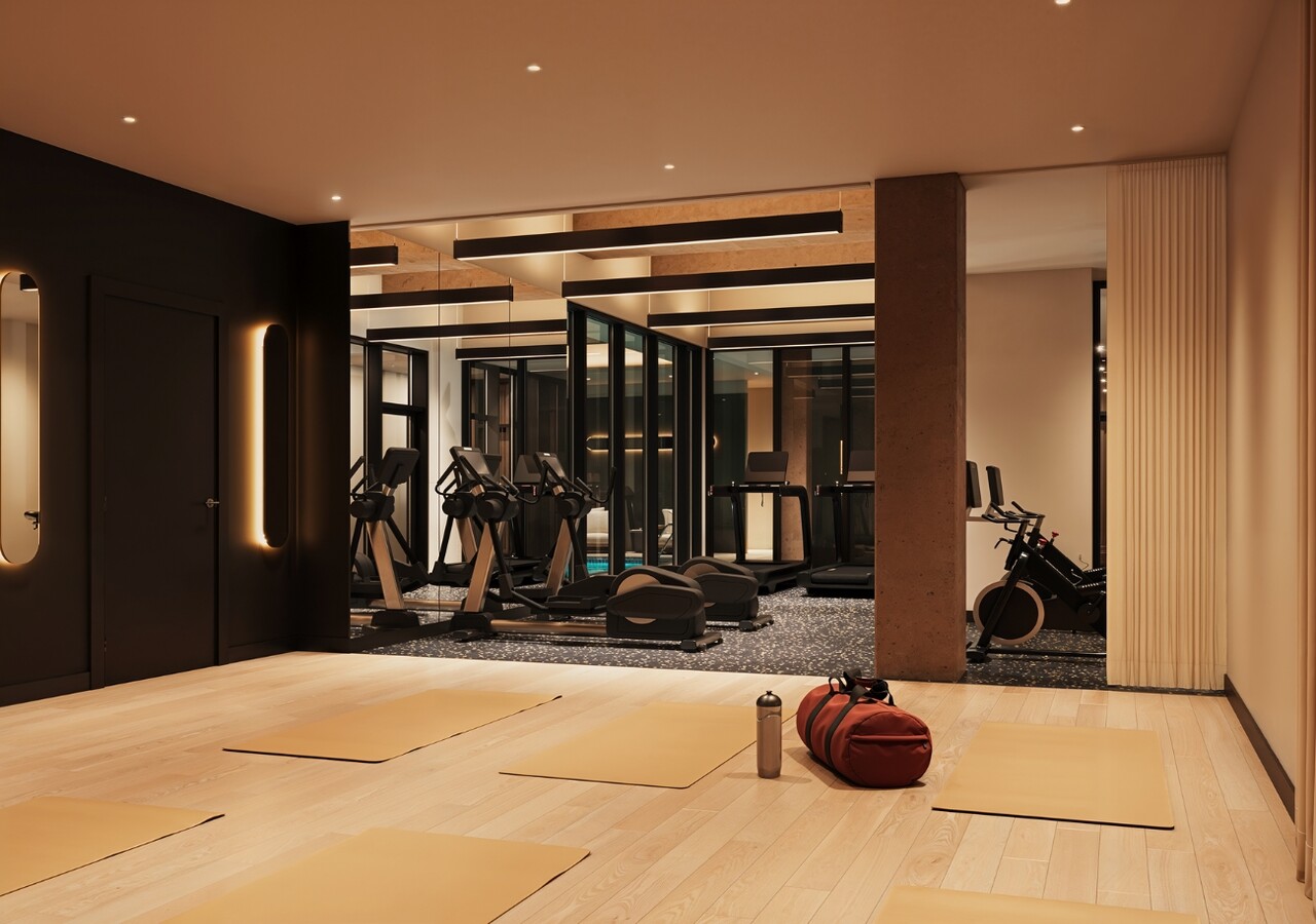 La Tour Fides gym with yoga aera