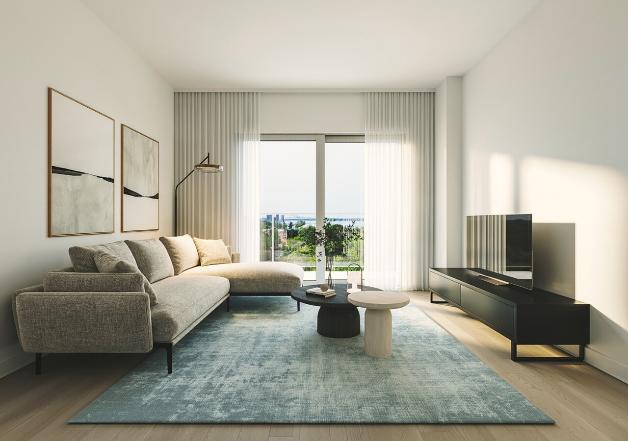 Le Florent luminous living room