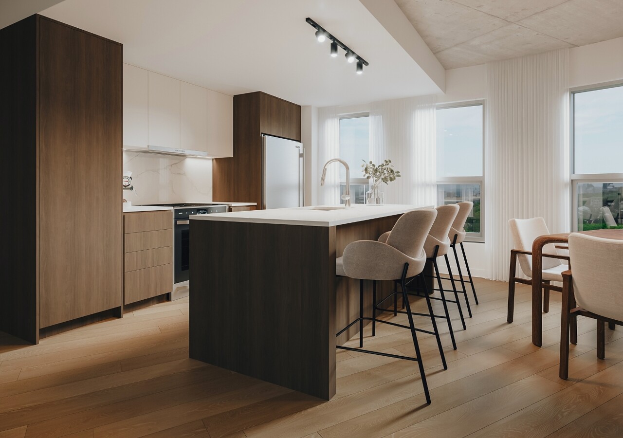Le Loyal modern kitchen with big windows