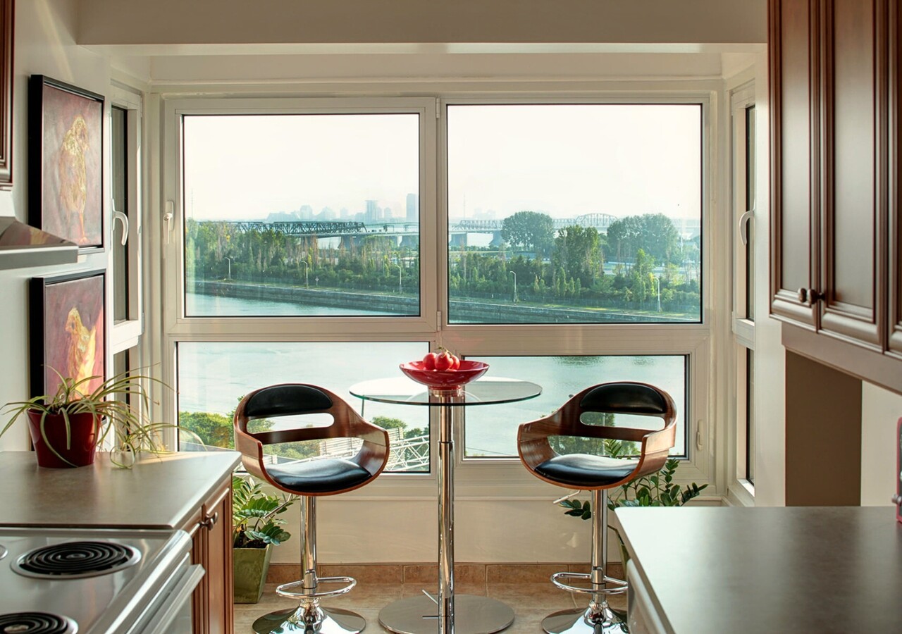 Le Sans Soucy view from the kitchen