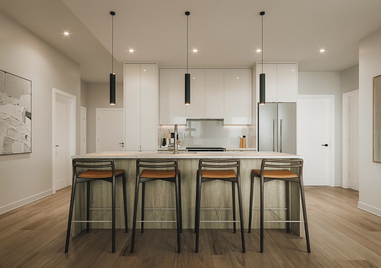Les Terrasses d'Auteuil modern kitchen