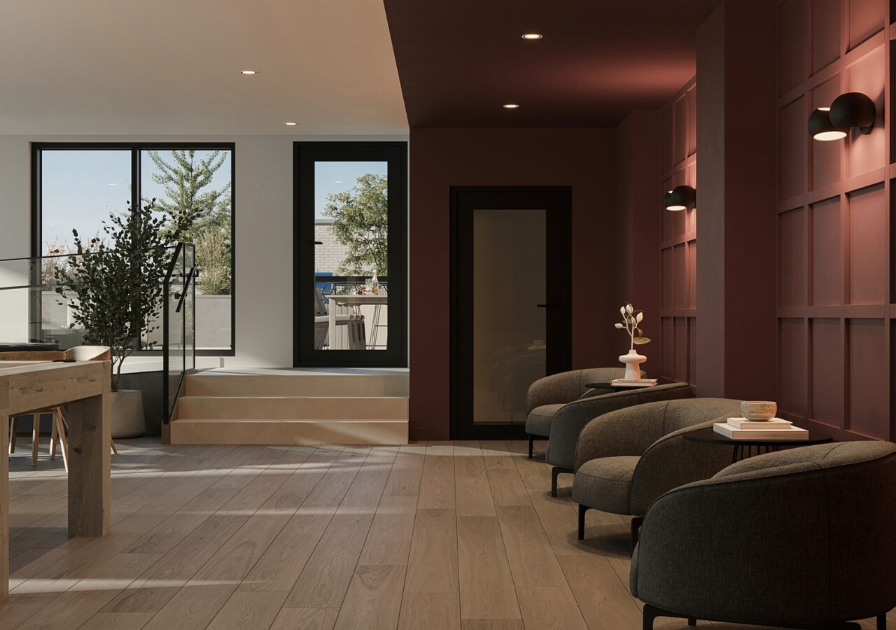 Les Terrasses d'Auteuil lounge with coworking place
