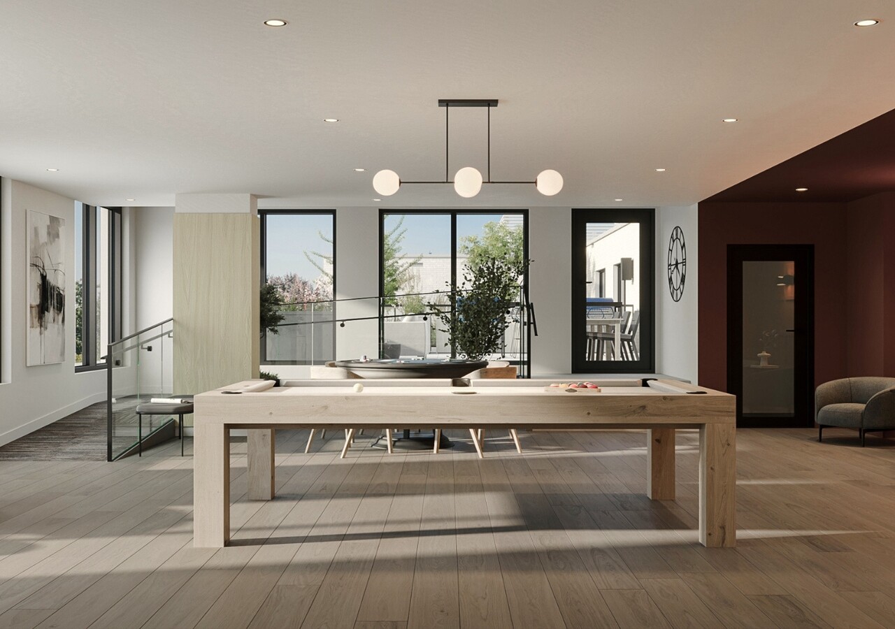 Les Terrasses d'Auteuil pool table