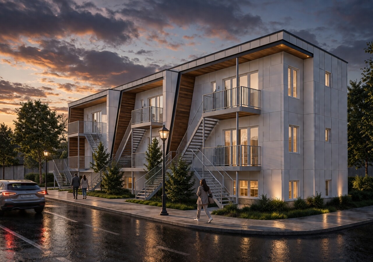 L'Urbania condos locatifs bâtiment