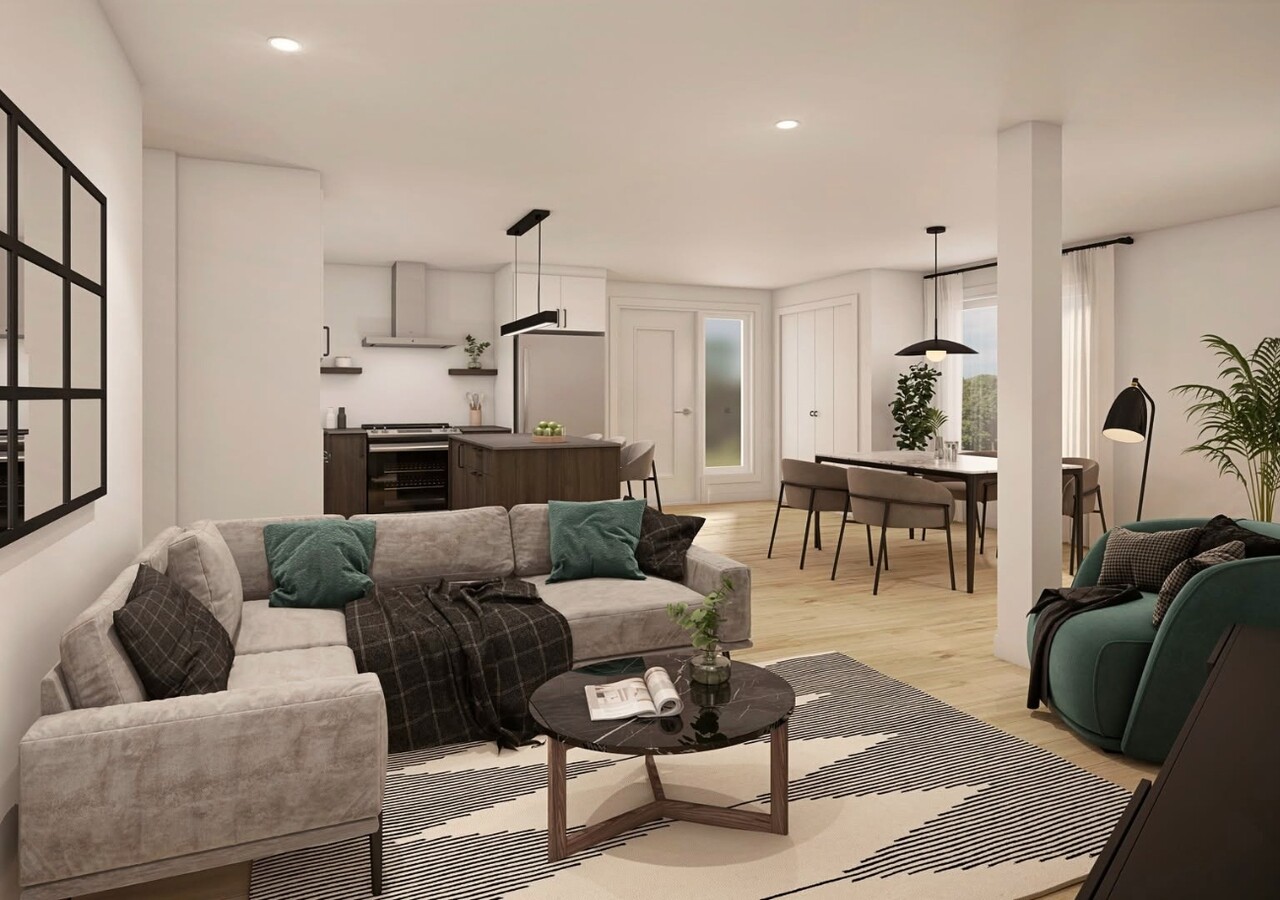 L'Urbania condos locatifs salon