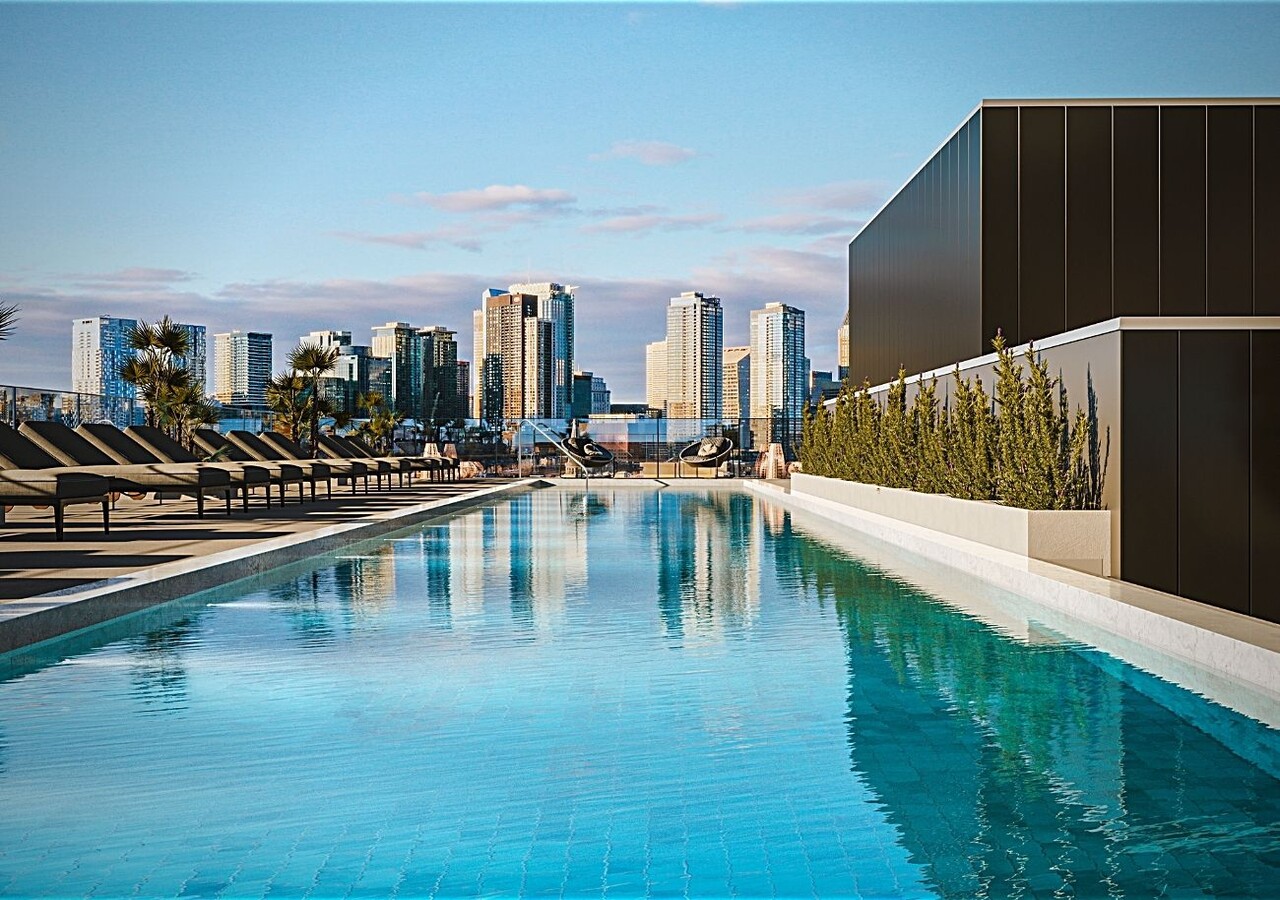 Rooftop swimming pool