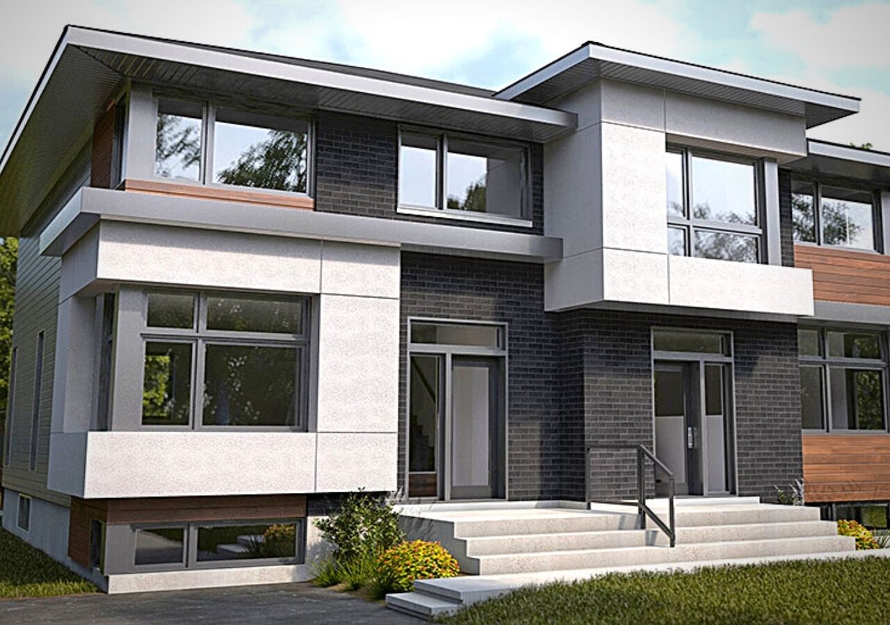 Quartier du Ruisseau maisons jumelées New condo for sale Laurentians