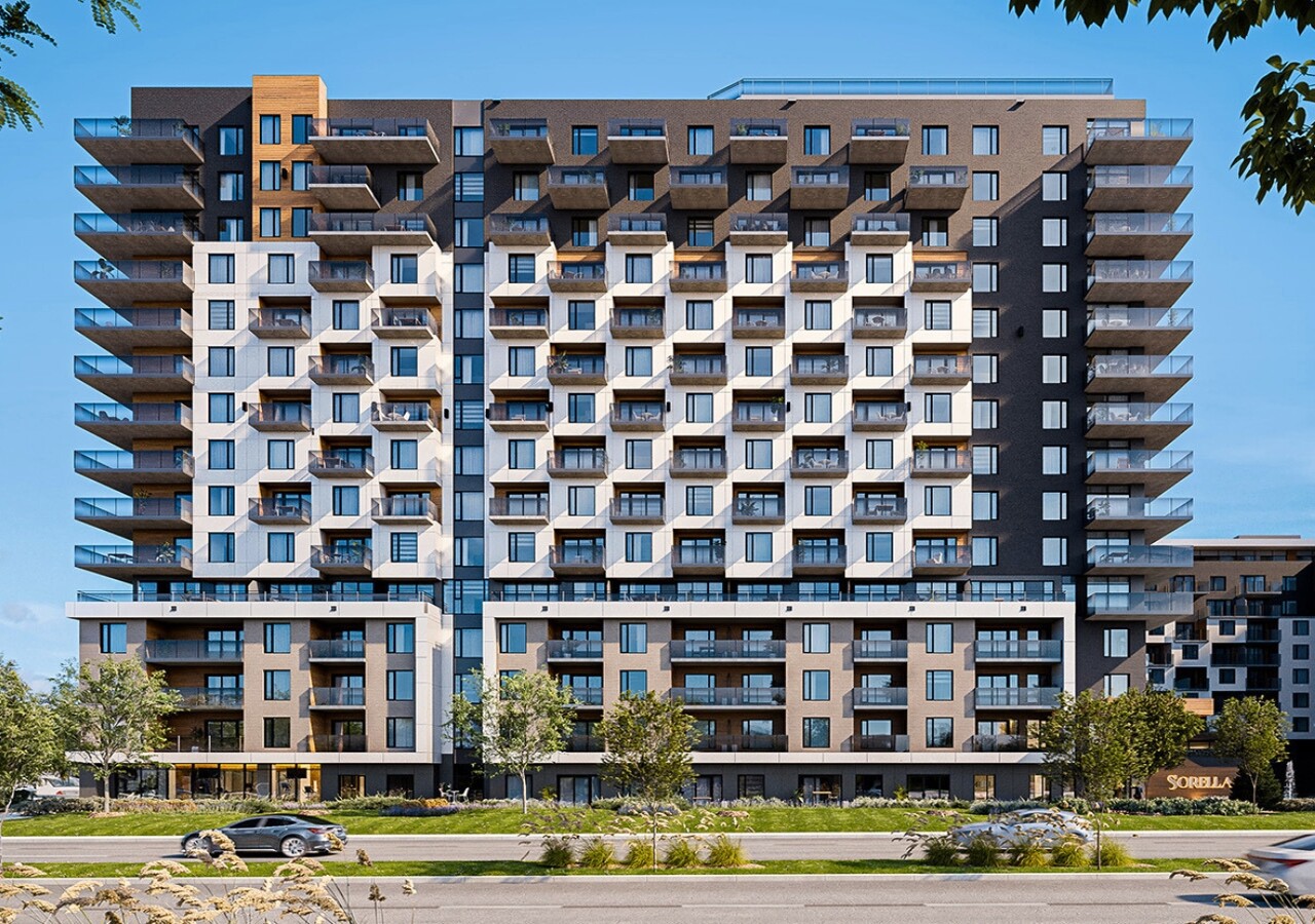 Sorella condos bâtiment façade