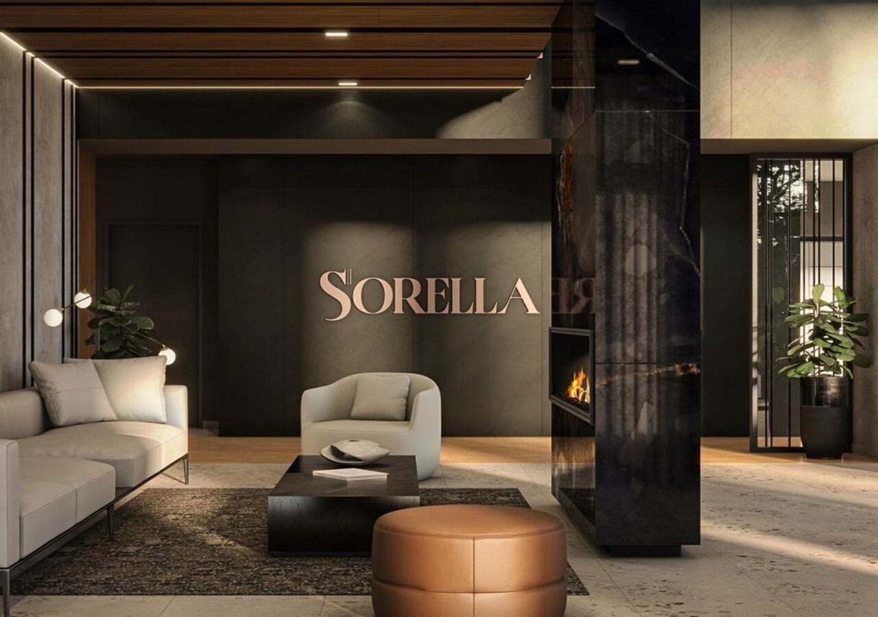 Sorella condos lounge avec foyer