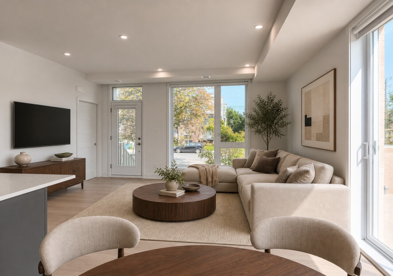 Univert LaSalle duplex luminous living room