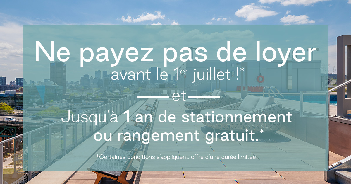 Esplanade Cartier - Promotions du printemps!